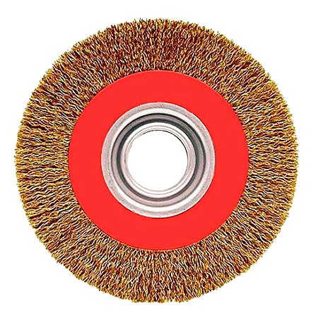 Escova de Aço Para Esmeril Circular 8 Polegadas x 25mm
