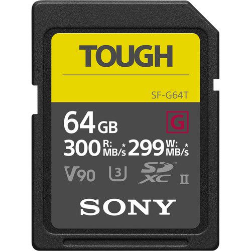 Cartão SDXC Sony 64GB SF-G UHS-II Tough Series