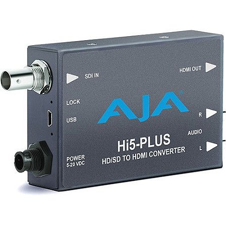 Mini-conversor AJA Hi5-Plus 3G-SDI para HDMI