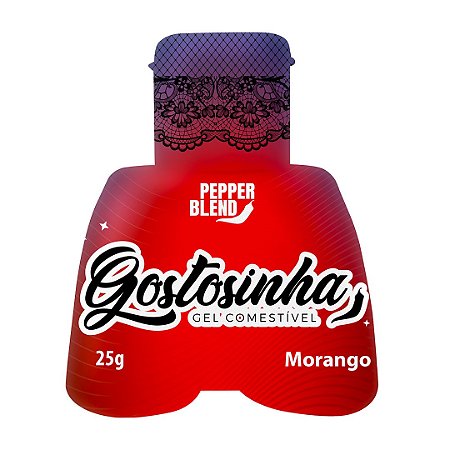 GOSTOSINHA MORANGO ICE (GEL COMESTIVEL) 25g - PEPPER BLEND