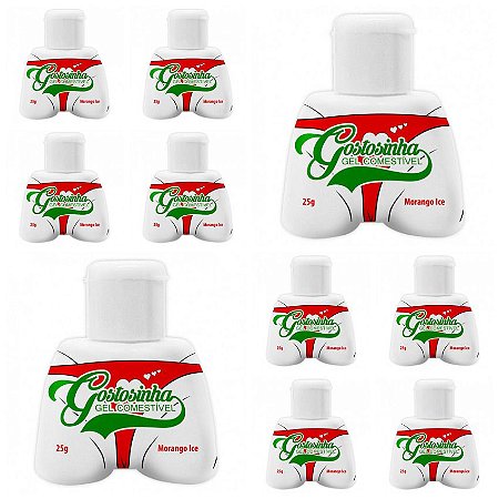 GOSTOSINHA MORANGO ICE (GEL COMESTIVEL) 25g CADA - KITC C/ 10 - PEPPER BLEND