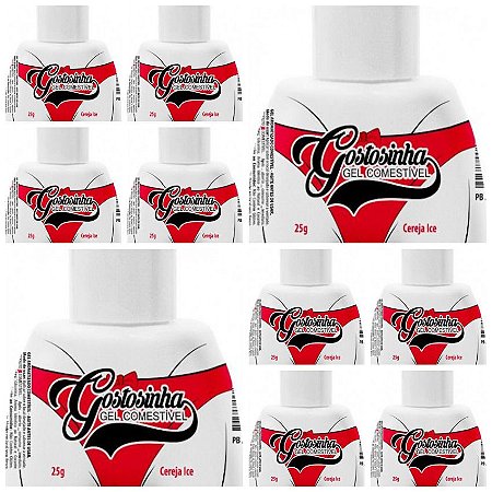 GOSTOSINHA CEREJA ICE (GEL COMESTIVEL) 25G CADA - KIT C/ 10 - PEPPER BLEND