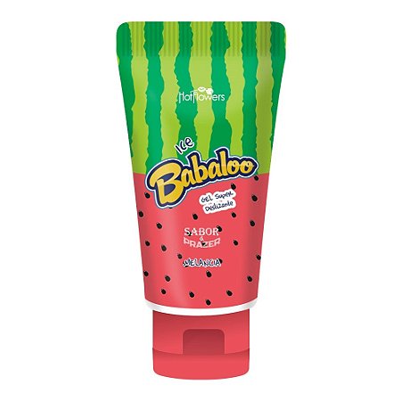 ICE BABALOO MELANCIA DESLIZANTE - GEL LUBRIFICANTE À BASE D' ÁGUA 60G - HOT FLOWERS