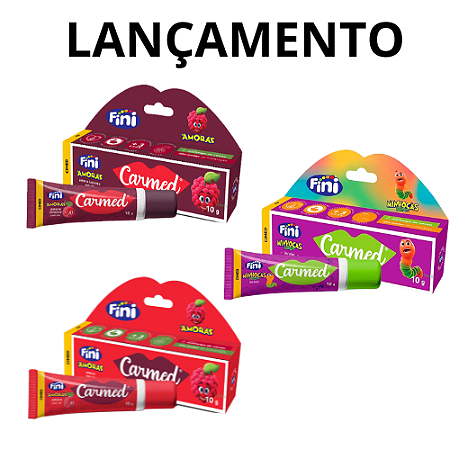 KIT C/ 3 CARMED FINI 10G CADA - HIDRATANTE LABIAL *LANÇAMENTO*