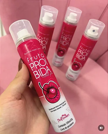 DESODORANTE INTIMO AEROSOL FRUTA PROIBIDA 100ML ORIGINAL HOT FLOWERS