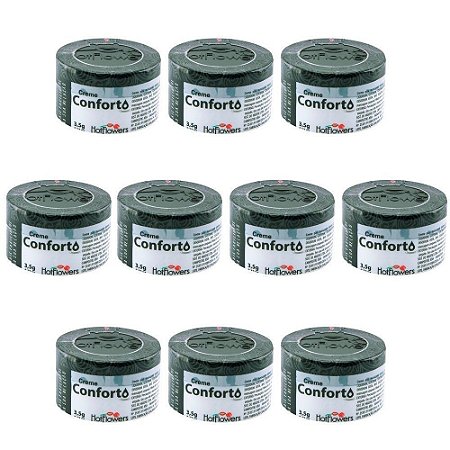 Creme Excitante Conforto Anal 35g Kt c/10 Und- Hot Flowers