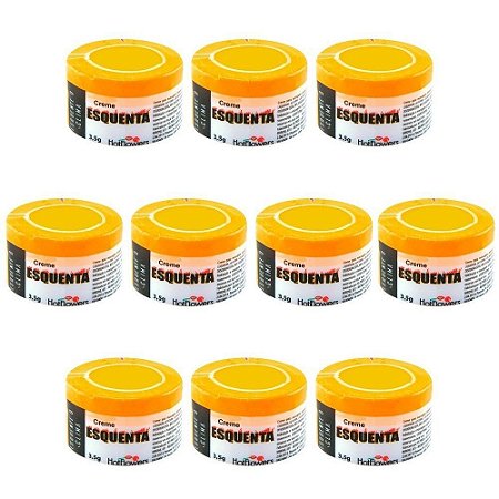 Creme Excitante Esquenta 35g - Kt c/10 Und. Hot Flowers