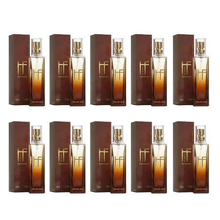 PERFUME DEO COLONIA HF HOMME PHER 30ML -  KIT COM 10 UND - HOT FLOWERS