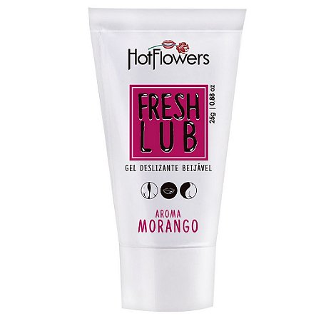 Fresh Lub - Morango (Gel Deslizante Beijável) Hot Flowers