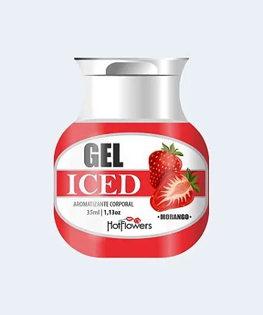 Gel Aromatizante (Iced Morango 35ml)- Hot Flowers