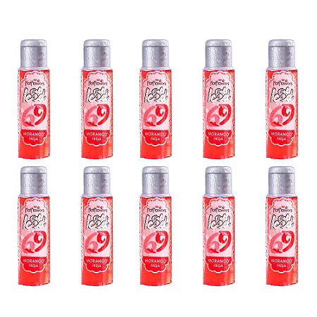 Gel Aromatizante (Iced Morango 350ml) - Kt c/10 Und. Hot Flowers