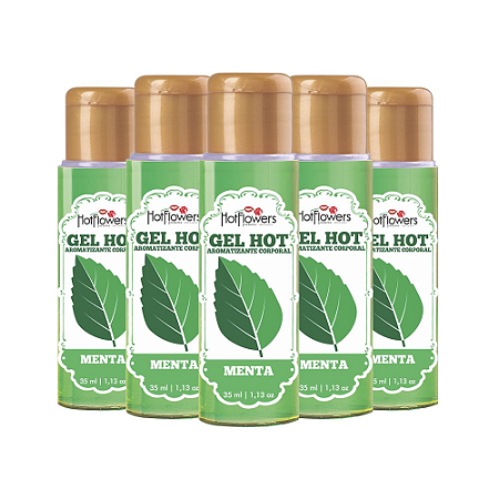 Gel Aromatizante (Menta 35ml) - kt c/ 10 und. Hot Flowers