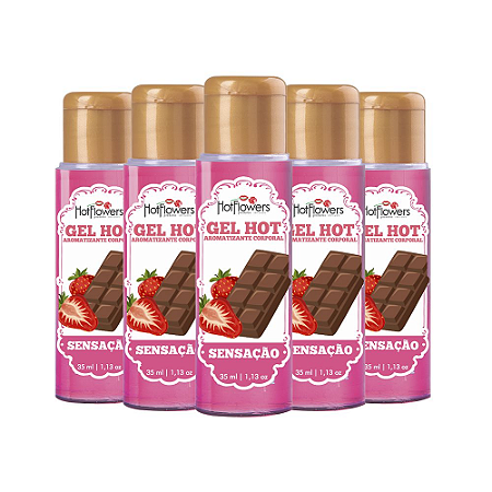 Gel Aromatizante (Sensação 35ml) -kt  c/10 unidades. Hot Flowers