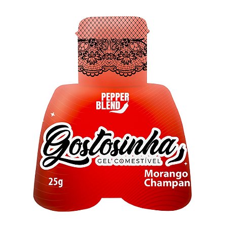 GOSTOSINHA MORANGO C/ CHAMPANHE (GEL COMESTIVEL) 25G - PEPPER BLEND