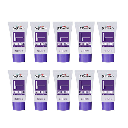 INTI LOOB (Gel umectante corporal 25g) - Kt c/10 Und. Hot Flowers