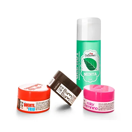 Kit Sedução (Menta) Hot Flowers