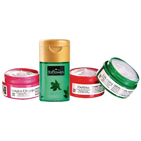 Kit Sedução (Menta) Hot Flowers