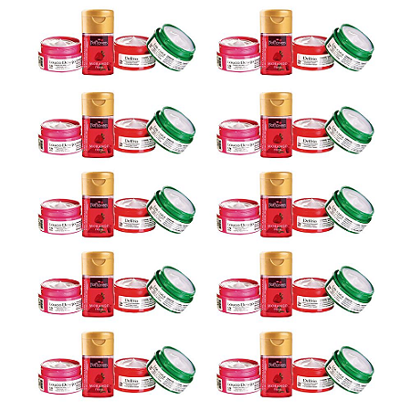 Kit Sedução (Morango) Kt c/10 Und. Hot Flowers