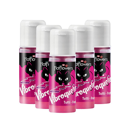 Vibroquete Tutti Frutti (Vibrador Líquido 12g) Kt c/10 und- Hot Flowers