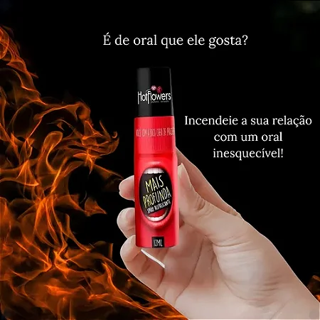 Mais Profunda (Spray Refrescante Para Sexo Oral 12ml). Hot Flowers