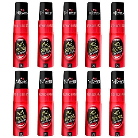 Mais Profunda (Spray Refrescante Para Sexo Oral 12ml)- Kt c/10 Und. Hot Flowers