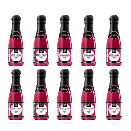 SABONETE LÍQUIDO BANHO & ESPUMA VINHO 150ML - KIT COM 10UN -  HOT FLOWERS