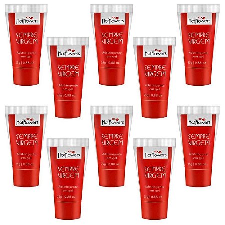 Sempre Virgem (Adstringente em Gel 25g) Kt c/ 10 unid. Hot Flowers