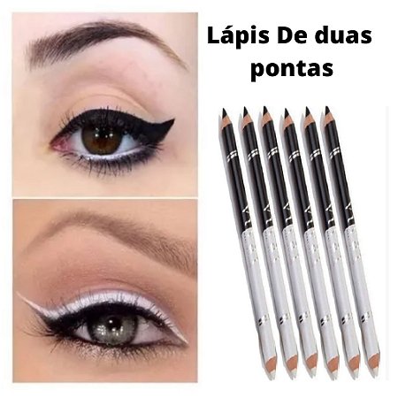 LAPIS DUAS PONTAS PRETO E BRANCO - VIVAI