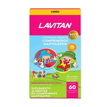 Vitamina Lavitan Kids Imunidade Tutti Frutti Mastigáveis Rosa - CIMED