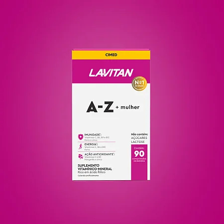 VITAMINA LAVITAN A-Z + MULHER 60 COMP. - CIMED