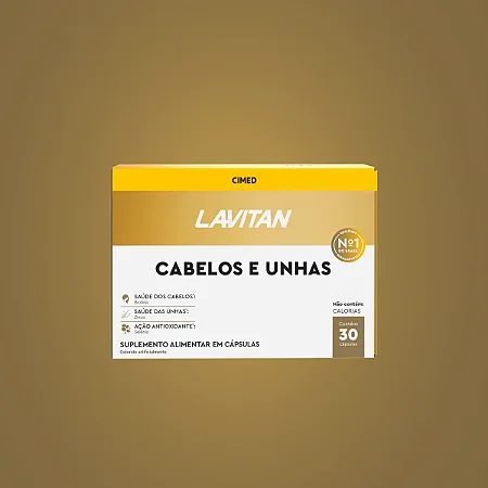 CABELOS E UNHAS LAVITAN 60 CÁPSULAS