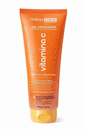 GEL ESFOLIANTE FACIAL VITAMINA C 100G - DERMACHEM