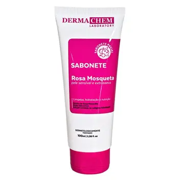 SABONETE FACIAL ROSA MOSQUETA 100ML - DERMACHEM