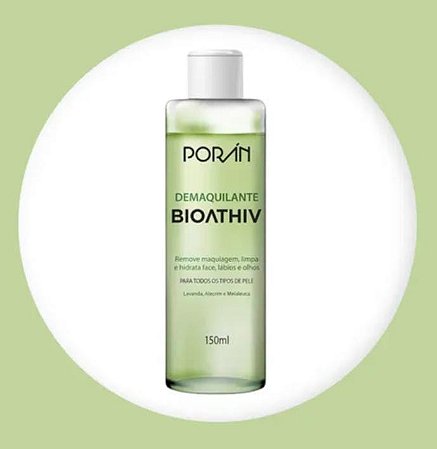 Demaquilante Bioativ Porán 🌿 Limpeza Inteligente e Tratamento Natural | 150ml