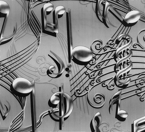NOTAS MUSICAIS - TAMANHO 1M X 50CM