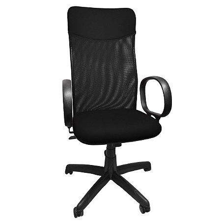 cadeira de escritorio presidente tela giratoria ergonomica reclinavel -  Stilos Móveis