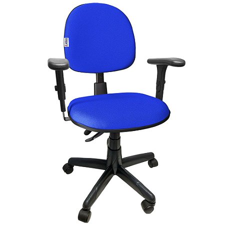 Cadeira Giratória Executiva Ergonômica Com Regulagem Back System NR17 Para Escritório JSerrano Azul