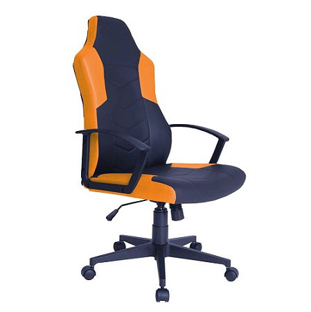 Cadeira Gamer Presidente Giratória Ergonômica Reclinável Laranja