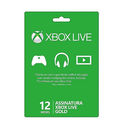 Xbox Live Gold  12 Meses
