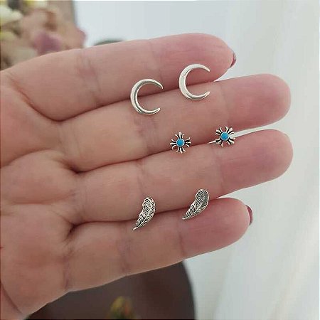 Brincos de Prata Mix