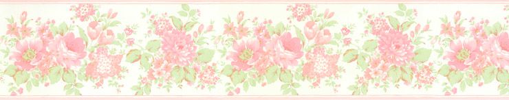Papel De Parede Bambino's Faixa Floral Rosas 5523