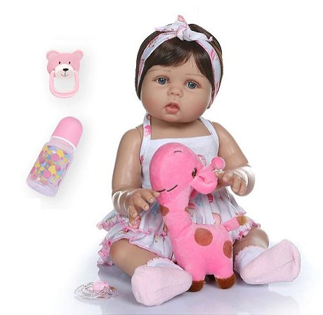 Bebê reborn morena de silicone Clearance