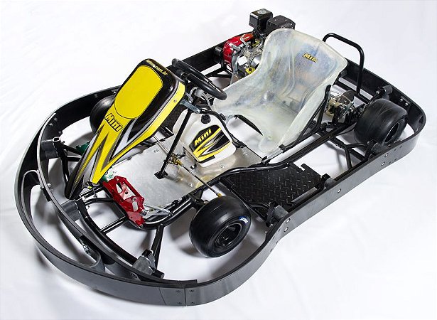 Chassis KartMini INDOOR com Reforço - Proteção Lateral