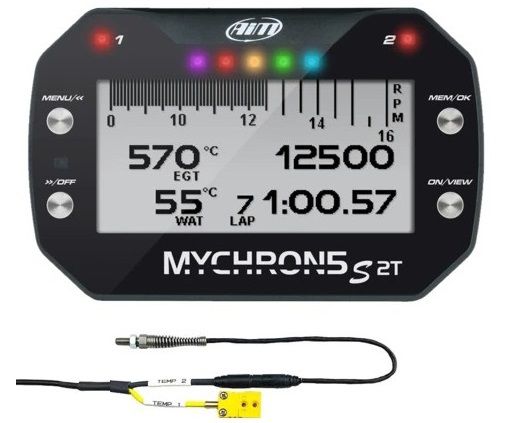 ‭AIM - Mychron 5 S 2T - Com GPS e sensor Temperatura da Água‬ - NOVO MODELO "S" 2021