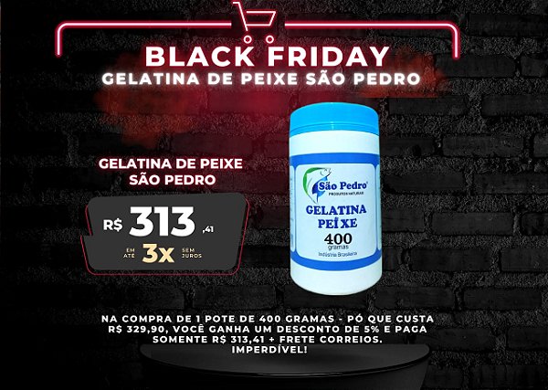 GELATINA DE PEIXE SÃO PEDRO 400g PÓ