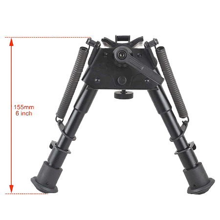 Bipé 6-9" com base móvel - Rokstad