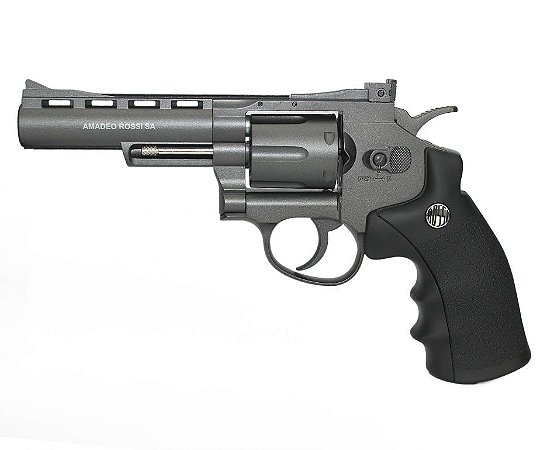 Revolver de Pressão Rossi 38 Full Metal M701 - CO2 6 Tiros 4" Oxidado - 4,5mm - Wingun