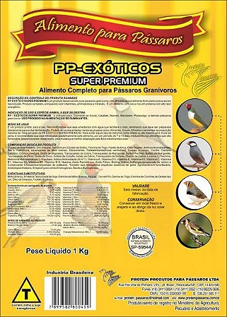 PP - EXÓTICOS SUPER PREMIUM 1KG