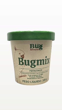 BUG MIX PSITACIDEOS - MOSCA SOLDADO NEGRA 300G