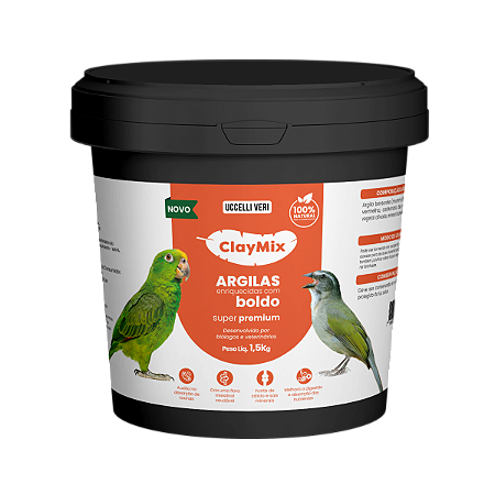 CLAY MIX ARGILAS ENRIQUECIDAS COM BOLDO SUPER PREMIUM 1,5Kg